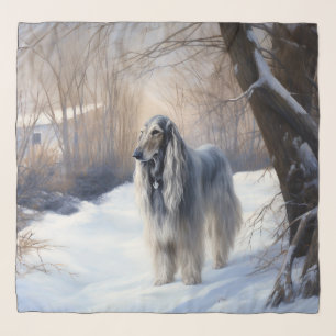 Afghan Hound Let It Snow Christmas  Scarf