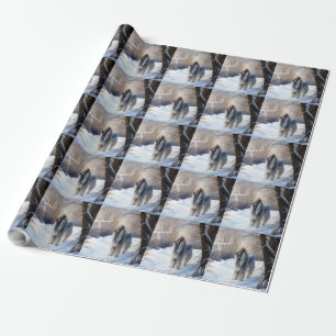 Afghan Hound Let It Snow Christmas  Wrapping Paper