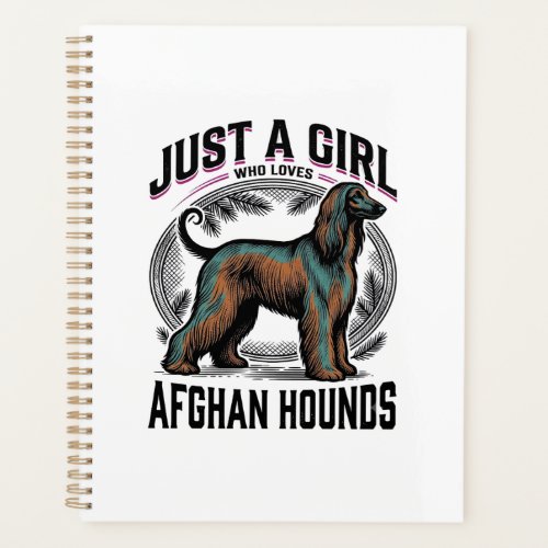 Afghan Hound Lover Vintage Dog Mom Shirt Design_1 Planner