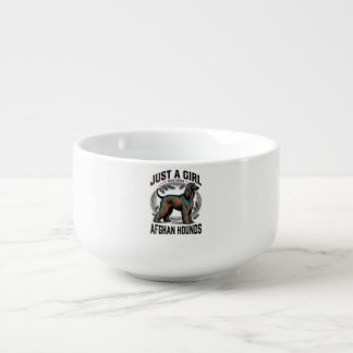 Afghan Hound Lover Vintage Dog Mom Shirt Design_1 Soup Mug