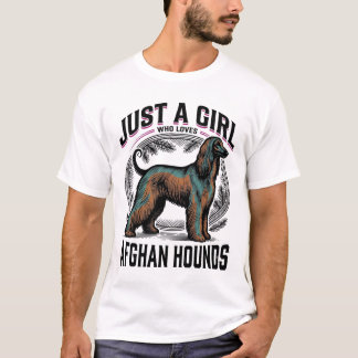 Afghan Hound Lover Vintage Dog Mom T-Shirt