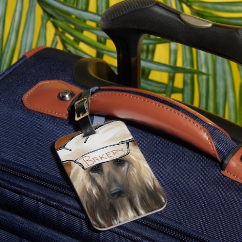 Afghan Hound   Luggage Tag