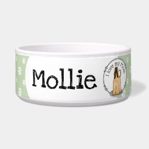 Afghan Hound Mom Afghan Mom (fawn) Cute Dog Mom Bowl