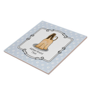 Afghan Hound Mom Afghan Mom (fawn) Cute Dog Mom Ceramic Tile