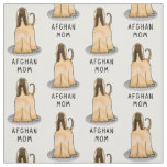 Afghan Hound Mom Afghan Mom (fawn) Cute Dog Mom Fabric