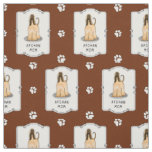 Afghan Hound Mom Afghan Mom (fawn) Cute Dog Mom Fabric