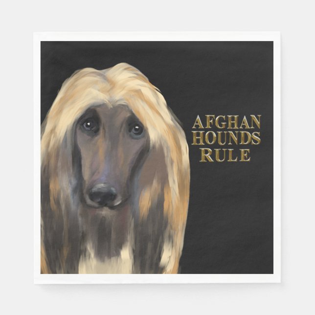 AFGHAN HOUND   NAPKINS (Front)