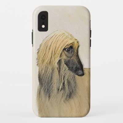 Afghan Hound Painting - Cute Original Dog Art iPhone XR Case