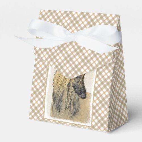 Afghan Hound Painting _ Cute Original Dog Art Favor Boxes