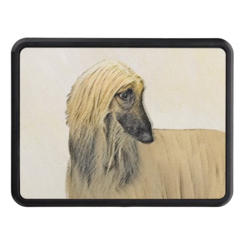 Afghan Hound Painting _ Cute Original Dog Art Hitch Cover