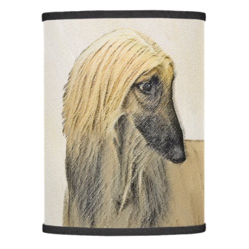 Afghan Hound Painting _ Cute Original Dog Art Lamp Shade