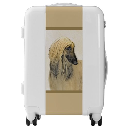 Afghan Hound Painting _ Cute Original Dog Art Luggage