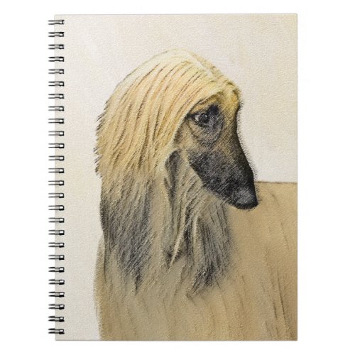 Afghan Hound Painting _ Cute Original Dog Art Notebook
