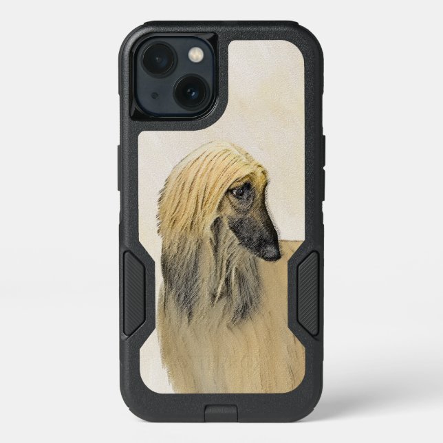 Afghan Hound Painting - Cute Original Dog Art Otterbox iPhone Case (Back)
