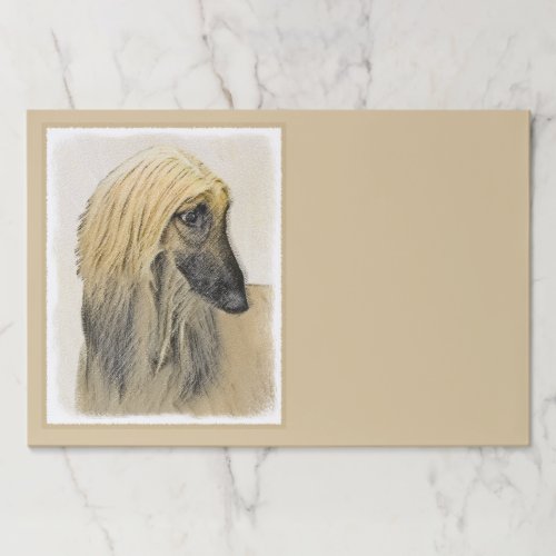 Afghan Hound Painting _ Cute Original Dog Art Paper Pad
