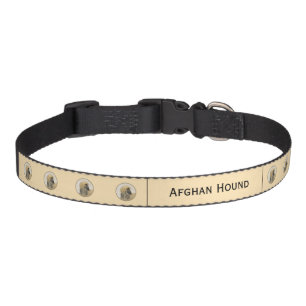 Afghan Hound Painting - Cute Original Dog Art Pet  Collar