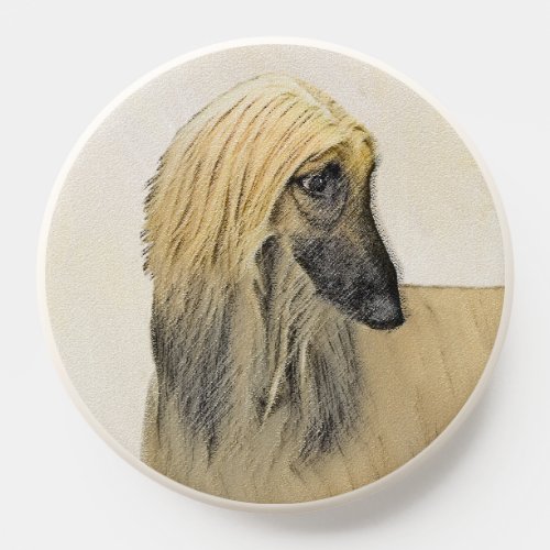 Afghan Hound Painting _ Cute Original Dog Art PopSocket