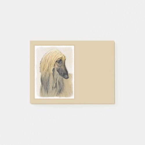 Afghan Hound Painting _ Cute Original Dog Art Post_it Notes