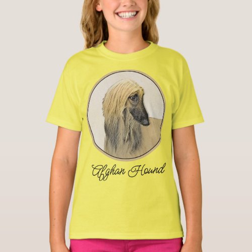 Afghan Hound Painting _ Cute Original Dog Art T_Sh T_Shirt