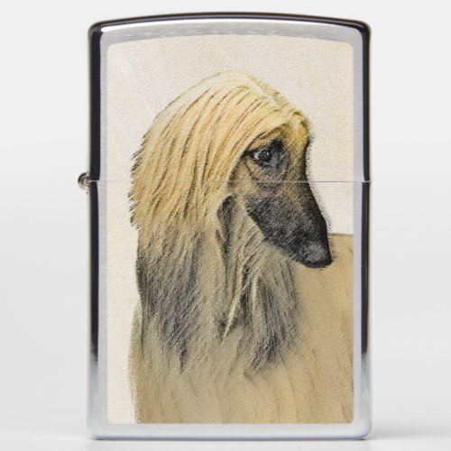 Afghan Hound Painting _ Cute Original Dog Art Zippo Lighter