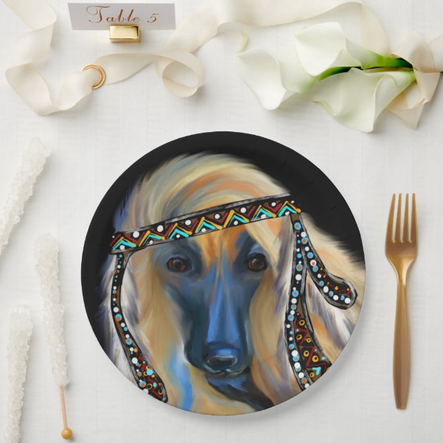 Afghan Hound       Paper Plates (Wedding)
