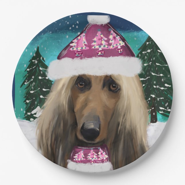 Afghan Hound        Paper Plates (Front)