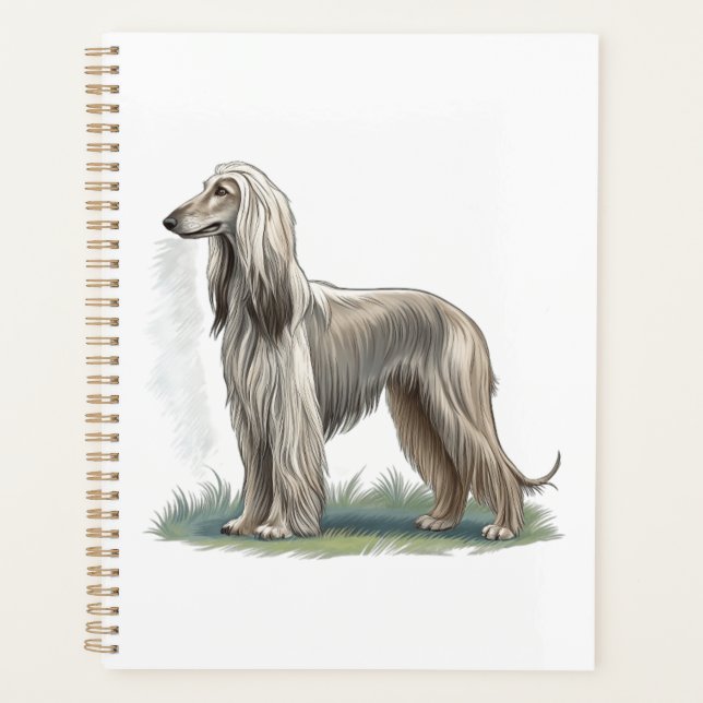Afghan Hound Planner (Front)
