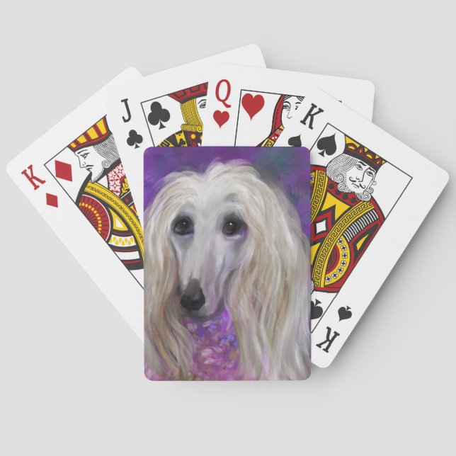  AFGHAN HOUND  POKER CARDS (Back)
