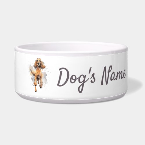 Afghan Hound puppy Ceramic Pet Bowl