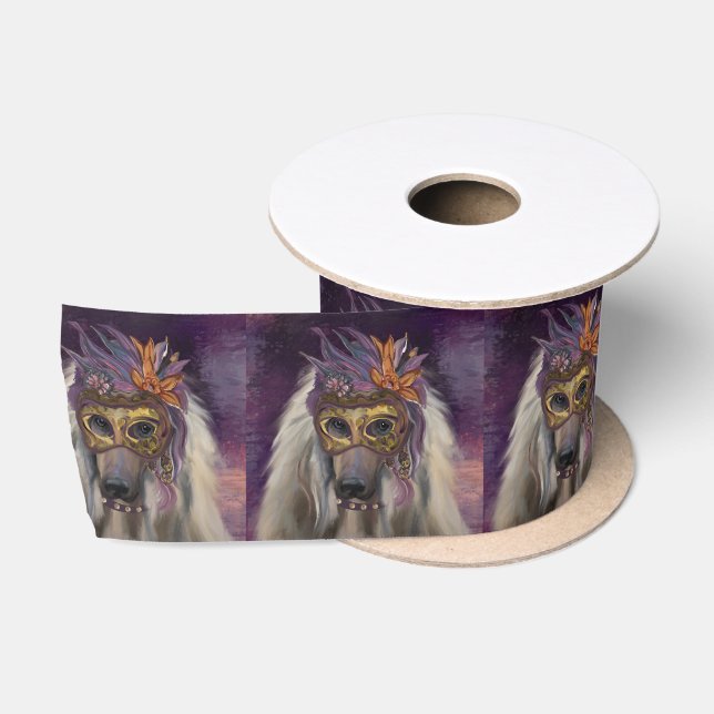 AFGHAN HOUND SATIN RIBBON (Spool)