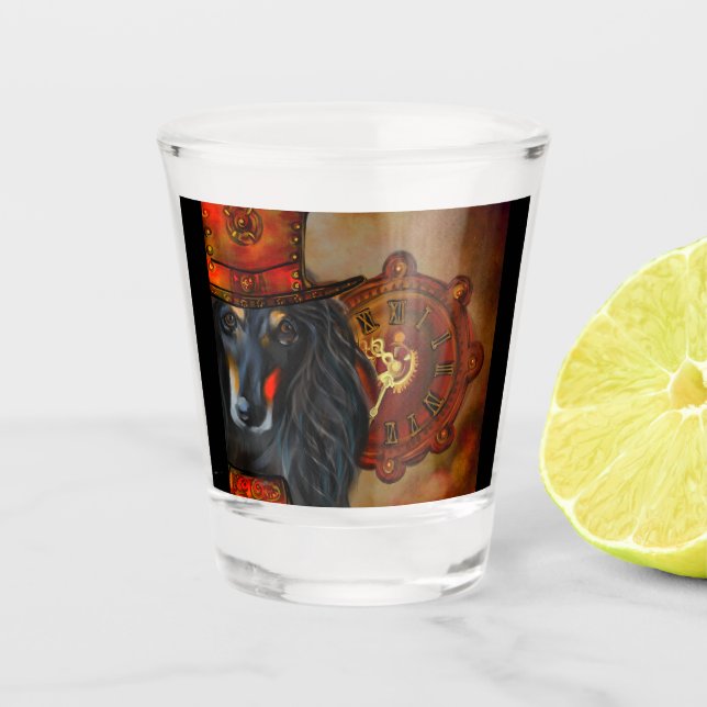 Afghan Hound  Shot Glass (Front)