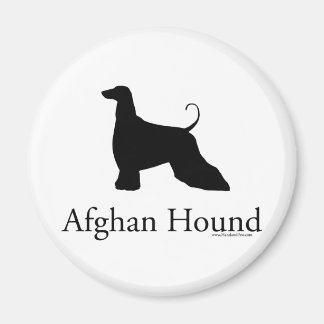 Afghan Hound Silhouette Magnet