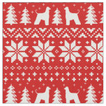 Afghan Hound Silhouettes Christmas Holiday Fabric