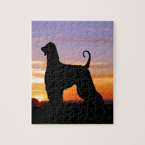 Afghan Hound Sunset Puzzle