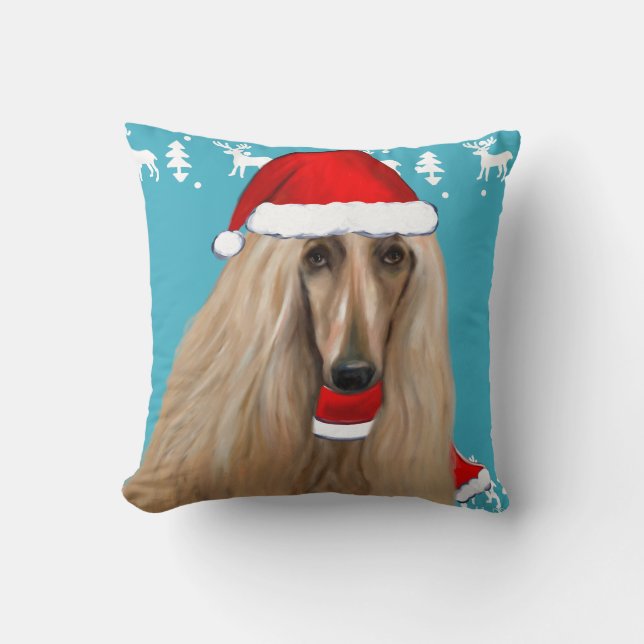 AFGHAN HOUND THROW PILLOW (Front)
