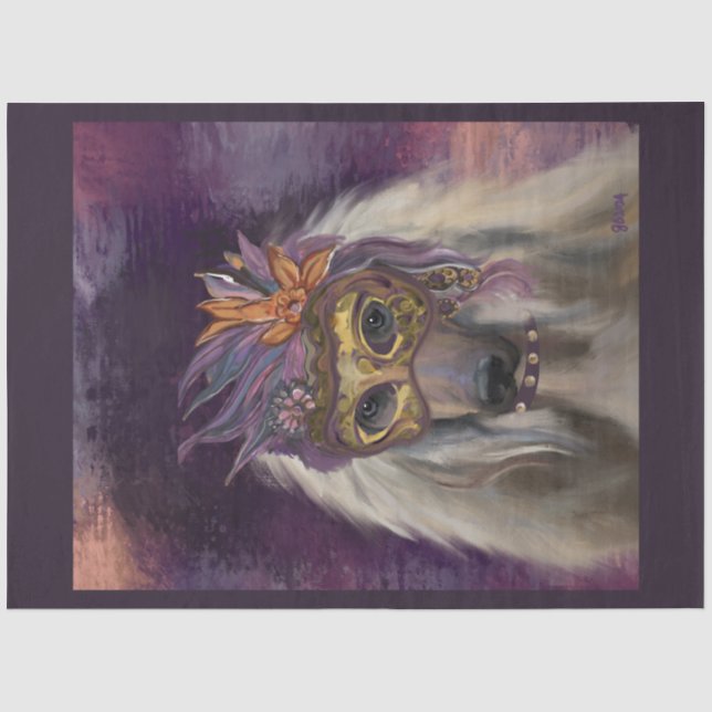 AFGHAN HOUND TISSUE PAPER (Front)