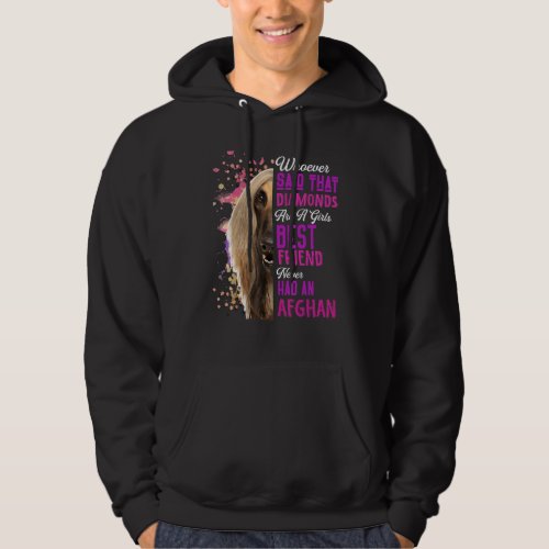 Afghan Hounds Are A Girls Best Friend Dog Mama Mom Hoodie