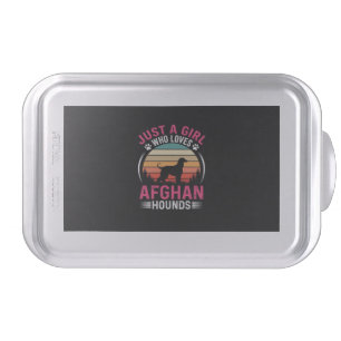 Afghan Hounds Retro Sunset Dog Lover Cake Pan