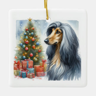 Afghan Houond Orament Ceramic Ornament