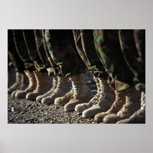 Afghan National Army Air Corp Soldiers Poster