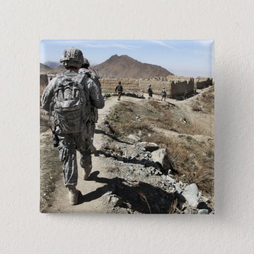 Afghan National Army and US soldiers Button