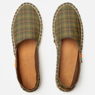 Afghan Tan Plaid Espadrilles