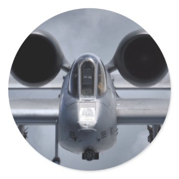 AFGHANISTAN A-10 CLOSEUP CLASSIC ROUND STICKER AFGHANISTAN A-10 CLOSEUP CLASSIC ROUND STICKER