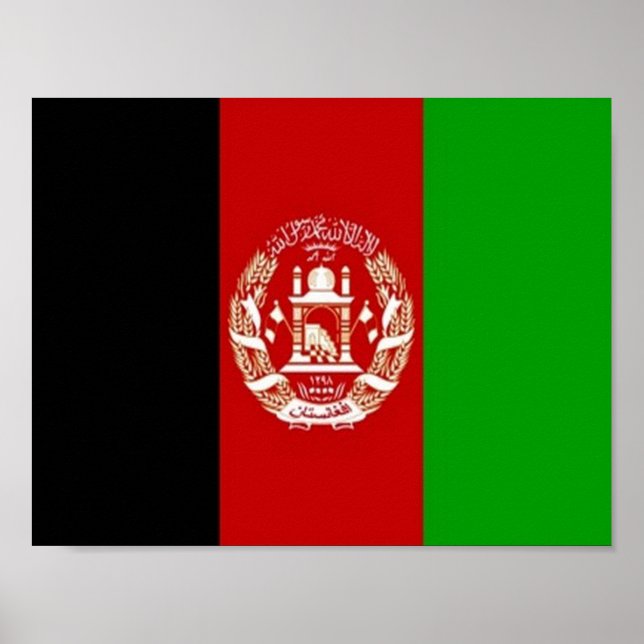Afghanistan - Afghan flag - Poster (Front)