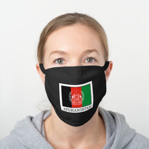 Afghanistan Black Cotton Face Mask