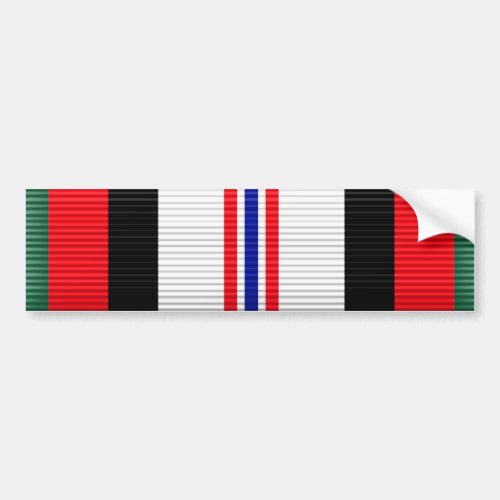 Afghanistan Campaign Service Ribbon Bumper Sticker