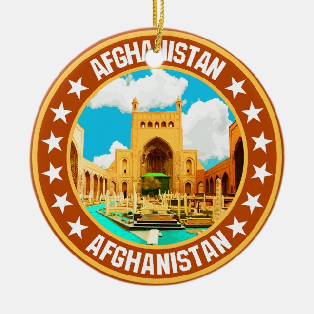 Afghanistan                                        ceramic ornament (Front)