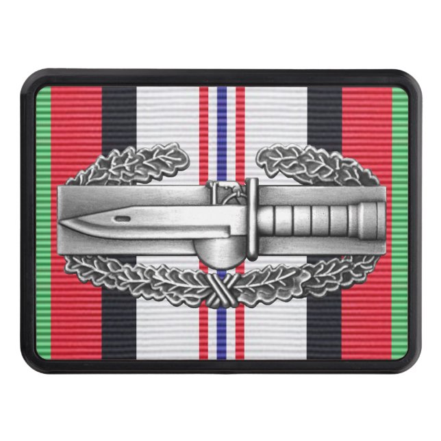 Afghanistan Combat Action Badge Hitch Cover (Front)