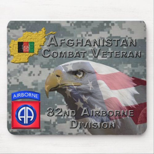 Afghanistan Combat Veteran _ 82nd Airborne Divis Mouse Pad