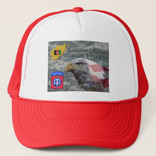 Afghanistan Combat Veteran _ 82nd Airborne Divis Trucker Hat